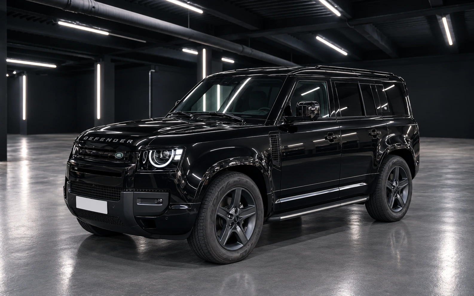 Noleggio Land Rover Defender 110 Nero a Taormina | Rial Rent