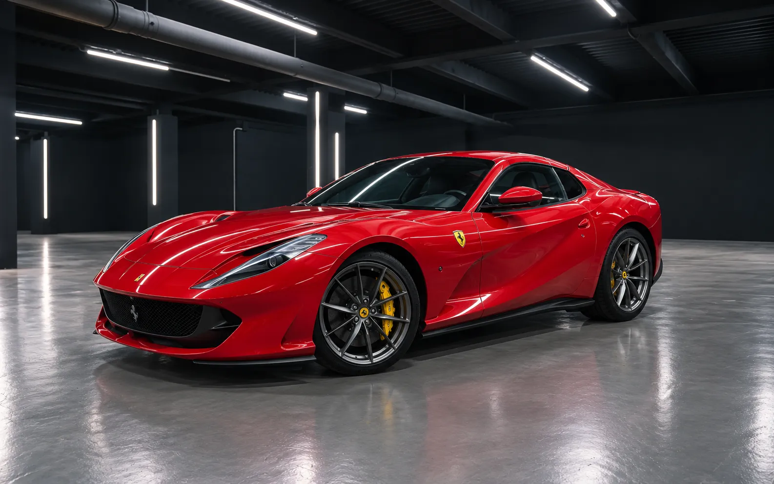 Noleggio Ferrari 812 GTS 2021 Rosso a Taormina | Rial Rent